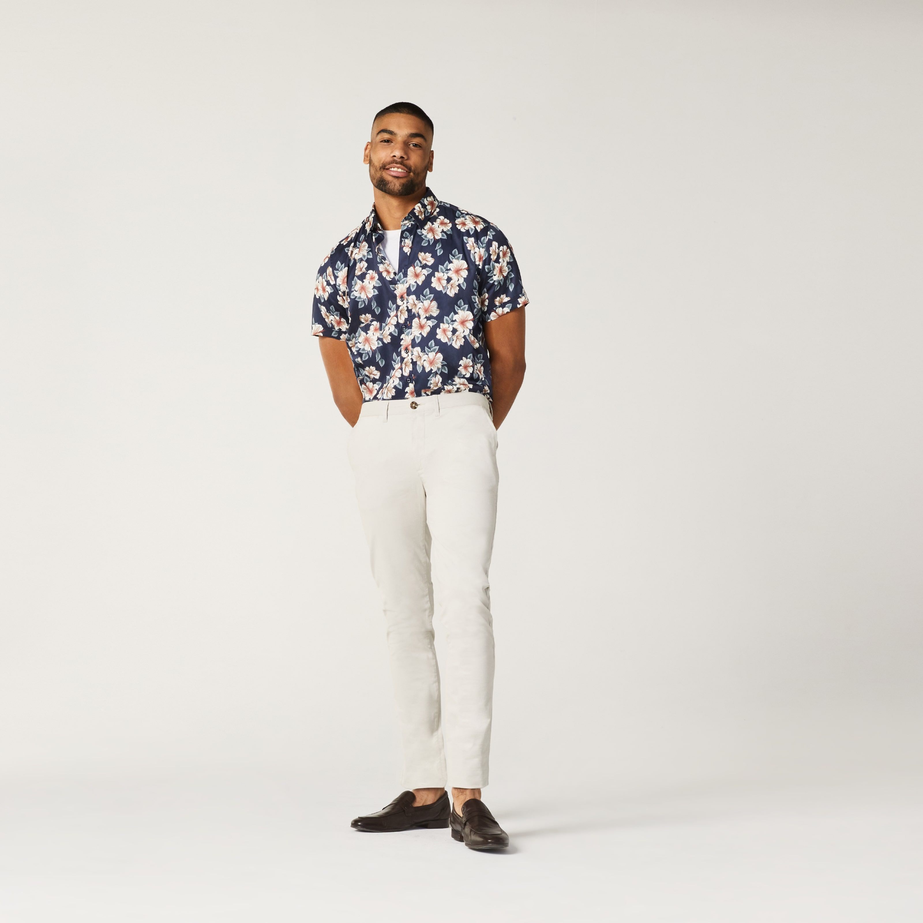 Floral shirt with jeans store